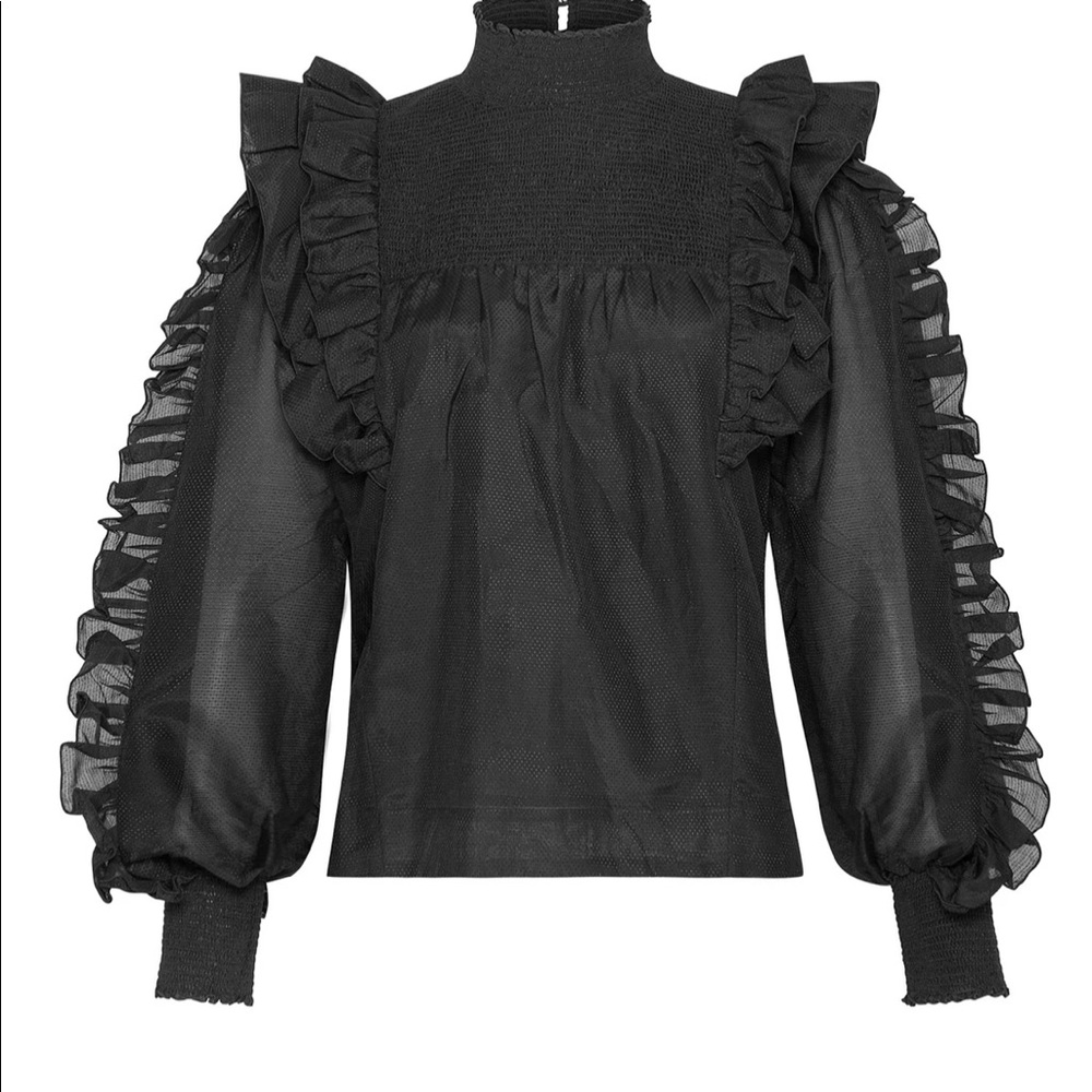 NWT MAGALI PASCAL RUFFLED BLOUSE